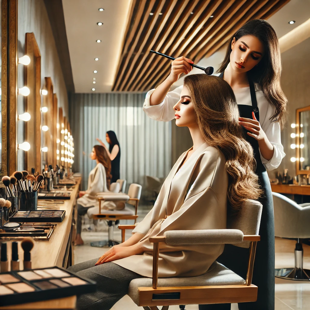 آرایشگر حرفه‌ای برای میکاپ و شینیون در کرج