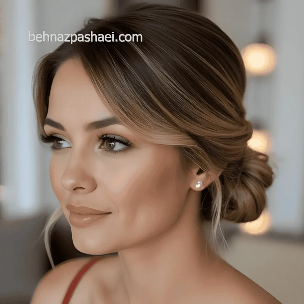 بهناز پاشایی میکاپ و شینیون ویژه برای مدلینگ در کرج